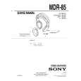 SONY MDR-85 Service Manual cover photo