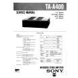 SONY TAA400 Service Manual cover photo