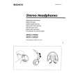 SONY MDR-V700DJ Owner's Manual cover photo