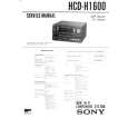 SONY HCDH1600 Service Manual cover photo