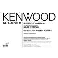 KENWOOD KCA-R70FM Owner's Manual cover photo