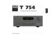 NAD T754 Owner's Manual cover photo