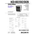 SONY HCDDX2/B Service Manual cover photo