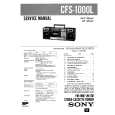 SONY CFS1000L Service Manual cover photo