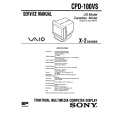SONY CPD-100VS Owner's Manual cover photo