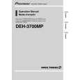 PIONEER DEH-3700MP/XU/UC Owner's Manual cover photo
