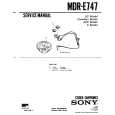 SONY MDR-E747 Service Manual cover photo
