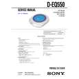 SONY DEQ550 Service Manual cover photo