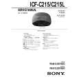 SONY ICFC215/L Service Manual cover photo
