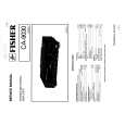 FISHER CA9030 Service Manual cover photo