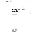 SONY CDP-CE525 Owner's Manual cover photo