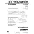 SONY MHCR770 Service Manual cover photo