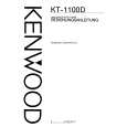 KENWOOD KT-1100D Owner's Manual cover photo