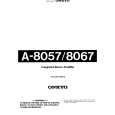 ONKYO A-8057 Owner's Manual cover photo