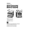 SONY BVH-2000PS VOLUME 2 Service Manual cover photo