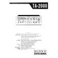 ONKYO TA2000 Service Manual cover photo