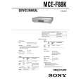 SONY MCEF88K Service Manual cover photo