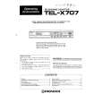 PIONEER TEL-X707(BK)/KU Owner's Manual cover photo
