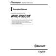PIONEER AVIC-F500BT/XCN/RE Owner's Manual cover photo