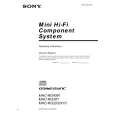 SONY MHC-RG20 Owner's Manual cover photo