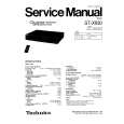 TECHNICS ST-X930 Service Manual cover photo