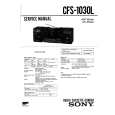 SONY CFS1030L Service Manual cover photo
