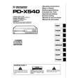 PIONEER PD-X540 Owner's Manual cover photo