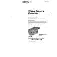 SONY CCD-TRV312 Owner's Manual cover photo