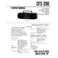 SONY CFS-200 Service Manual cover photo