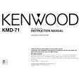 KENWOOD KMD71 Owner's Manual cover photo