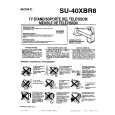 SONY SU40XBR8 Owner's Manual cover photo