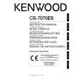KENWOOD CS-7070ES Owner's Manual cover photo