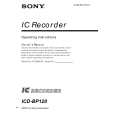 SONY ICD-BP120 Owner's Manual cover photo
