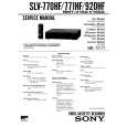SONY SLV-770HF Service Manual cover photo