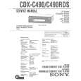 SONY CDXC490 Service Manual cover photo