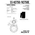 SONY SS-H2750E Service Manual cover photo