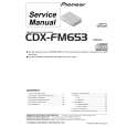 PIONEER CDX-FM653/XN/UC Service Manual cover photo