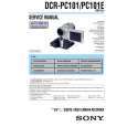SONY DCRPC101E Service Manual cover photo