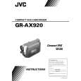 JVC GR-AX920U Owner's Manual cover photo