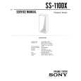 SONY SS-110DX Service Manual cover photo