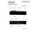 KENWOOD SS-992 Service Manual cover photo