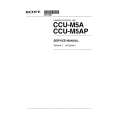 SONY CCU-M5AP VOLUME 1 Service Manual cover photo