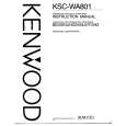 KENWOOD KSCWA801 Owner's Manual cover photo