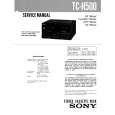 SONY TC-H500 Service Manual cover photo