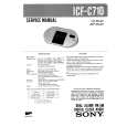 SONY ICFC710 Service Manual cover photo