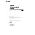 SONY CDX-C660 Owner's Manual cover photo