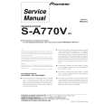 PIONEER S-A770V/XC Service Manual cover photo
