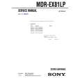 SONY MDREX81LP Service Manual cover photo