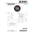 SONY XSR1611 Service Manual cover photo