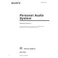 SONY ZSYN7 Owner's Manual cover photo